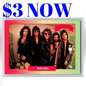 Bon Jovi 1991 Rock Band Music Cards